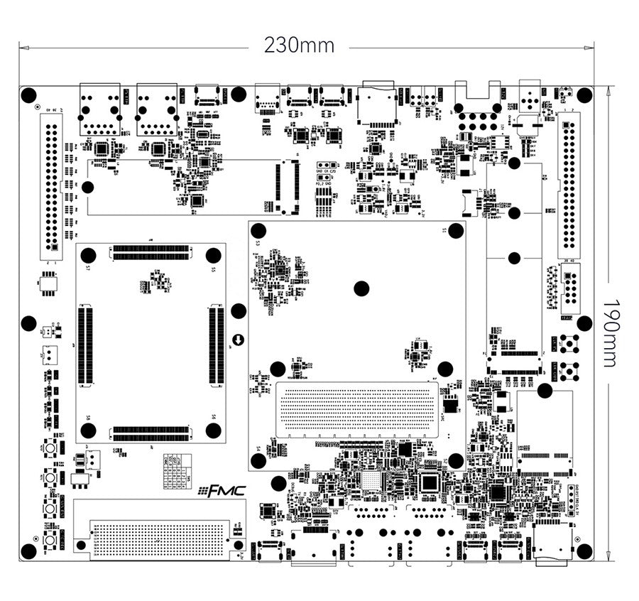 Xilinx Zynq UltraScale+ MPSoC XCZU7EV FPGA Development Board ADK-07