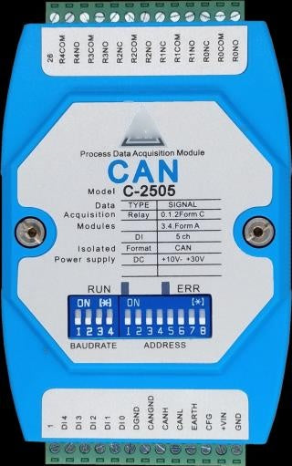 Data Acquisition Module - 5-Channel Relay Output + 5-Channel Digital Input (2505)