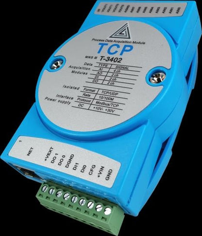 Mixed I/O Data Acquisition Module - 4-Ch Differential / 8-Ch Single-Ended Analog Input, 2-Ch Analog Output, Digital I/O (3402)